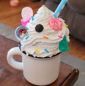 " Candy Land " Faux whipped mini Mug